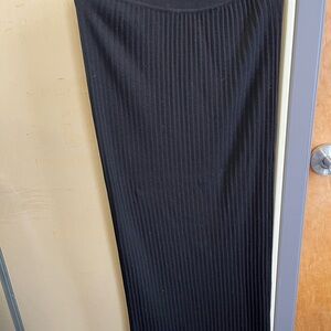 Sartori Elegant Black Ribbed pencil Skirt XL euc